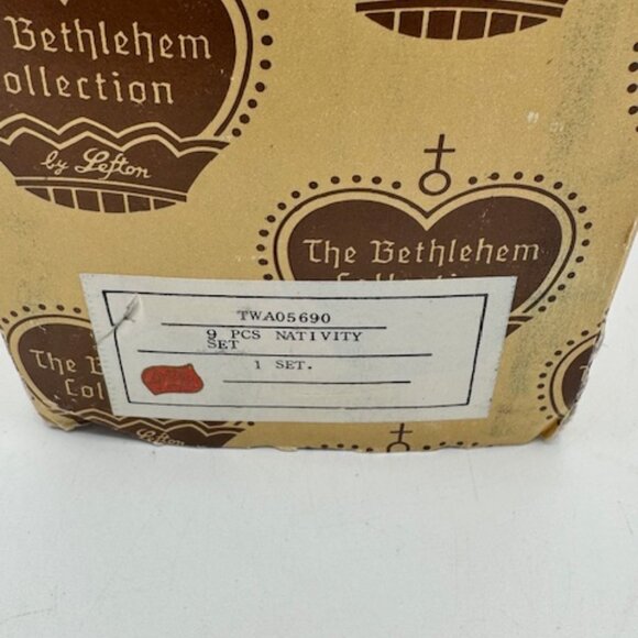 Vintage 1980's Lefton Christopher Collection Bethlehem Nativity Set - Mint - Picture 13 of 16